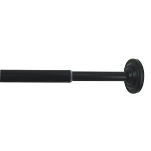 Versailles Home Fashions 15-24-in Spring Tension Rod for inside mount - Black