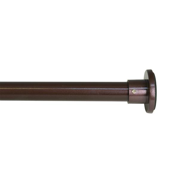 Versailles Home Fashions 48-86-in Spring Tension Rod set - expresso