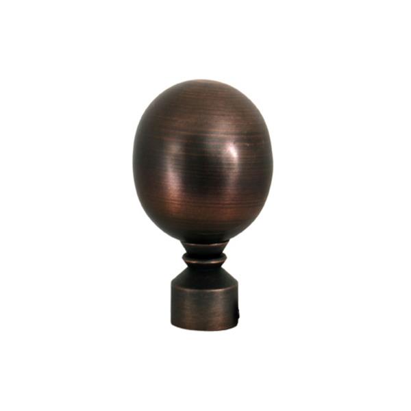 Tringle à rideaux ajustable Lexington avec embouts sphères 48 -86 po, bronze antique