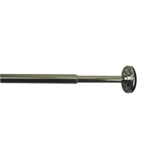 Tringle à rideaux ajustable à ressorts Mini Tension, 24 -36 po, nickel brossé