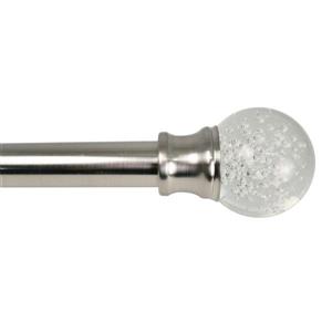 Tringle à rideaux Lexington avec embouts bulles, 20 po, étain