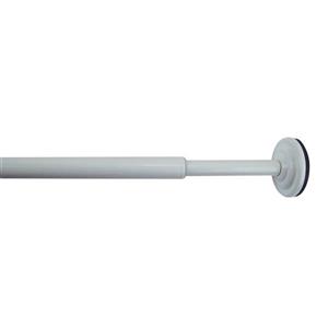 Tringle à rideaux ajustable à ressorts Mini Tension, 36 -54 po, blanc