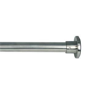 Versailles Home Fashions 28-48-in Spring Tension Rod set - Brushed Nickel