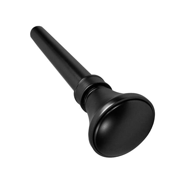 Versailles Home Fashions 86-144-in Lexington Rod with Flare Finial - Black