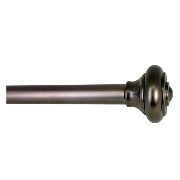 Versailles Home Fashions 48-86-in Lexington Rod with Royale Finial - Antique Bronze/Brown