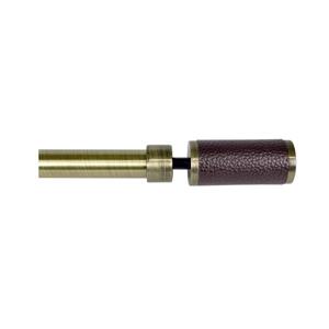 Tringle à rideaux ajustable Industria avec embouts Hyde, 72 -144 po, laiton antique