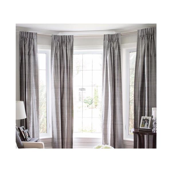 Versailles Home Fashions 4378in Bay Window Rod set with Mounting screw Finial expresso
