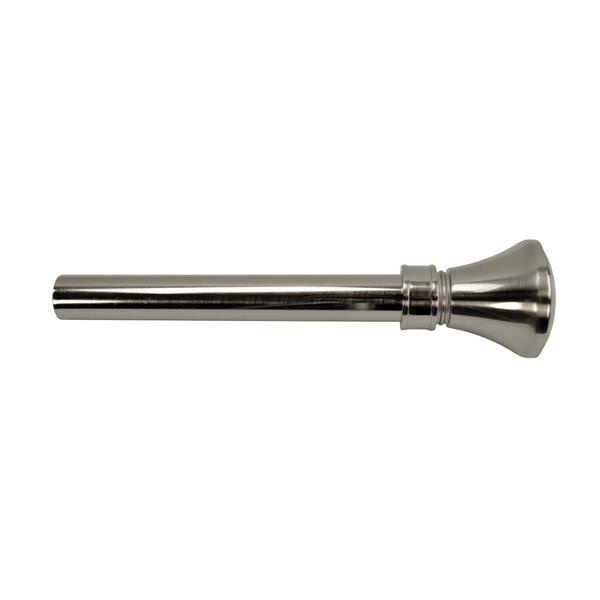 Versailles Home Fashions 86-144-in Lexington Rod with Flare Finial - Pewter/Silver