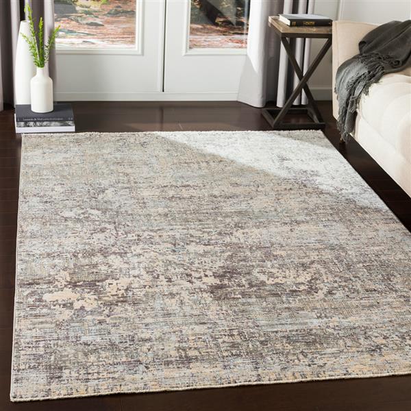 Surya Presidential Modern Area Rug - 7-ft 10-in - Round - Gray