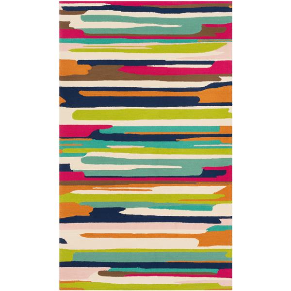Surya Rain Indoor/Outdoor Area Rug - 3-ft x 5-ft - Rectangular - Multi ...