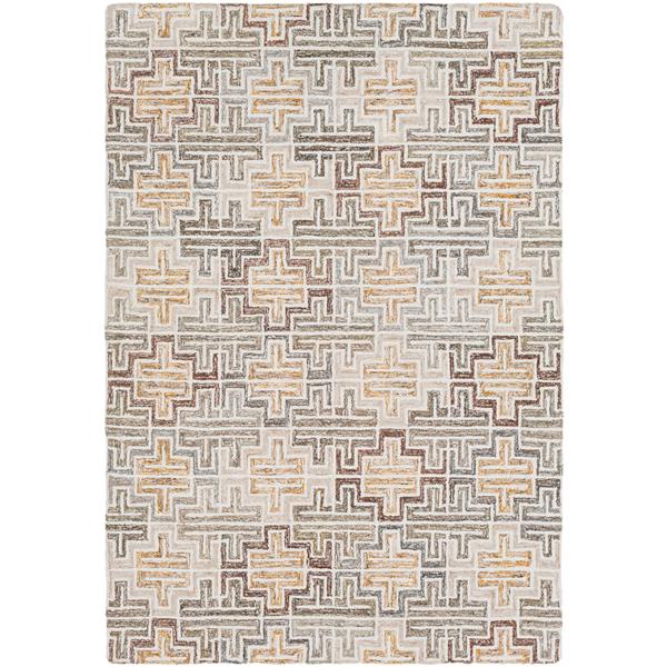 Surya Robin Modern Area Rug - 8-ft x 10-ft - Rectangular - Tan