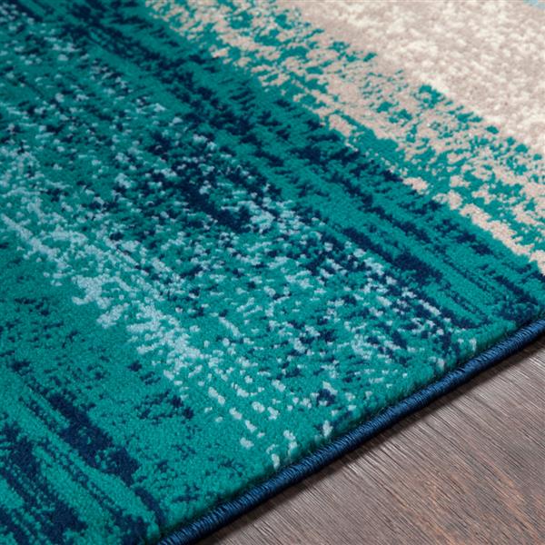 Surya Paramount Modern Area Rug - 7-ft 9-in x 11-ft 2-in - Rectangular - Teal
