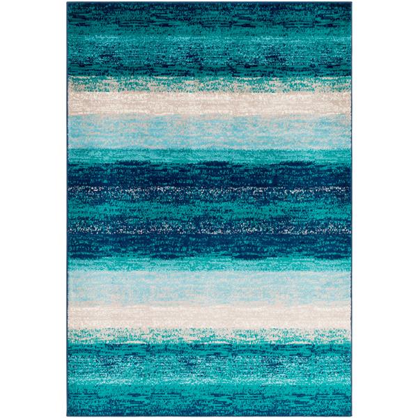 Surya Paramount Modern Area Rug - 7-ft 9-in x 11-ft 2-in - Rectangular - Teal