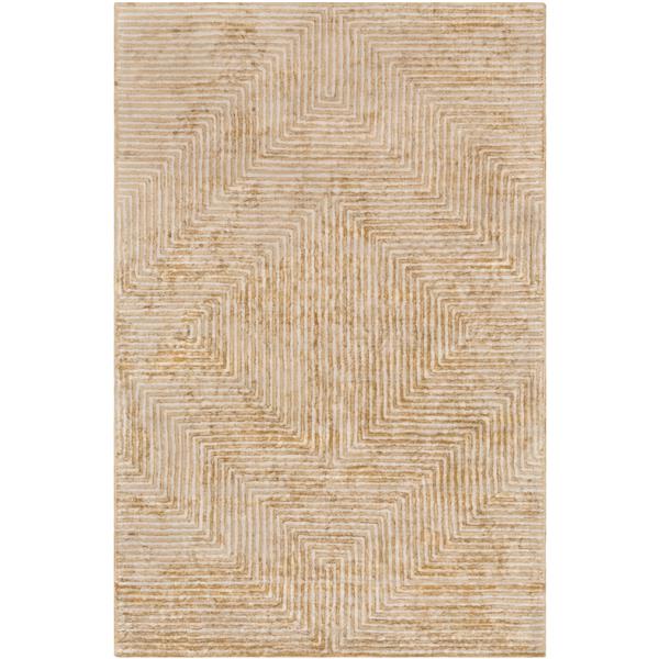 Surya Quartz Modern Area Rug - 8-ft x 10-ft - Rectangular - Tan