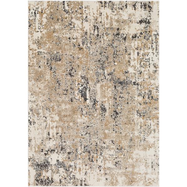 Surya Pune Modern Area Rug - 6-ft 7-in x 9-ft 6-in - Rectangular - Beige