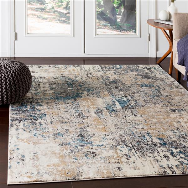 Surya Pune Modern Area Rug - 6-ft 7-in x 9-ft 6-in - Rectangular - Taupe