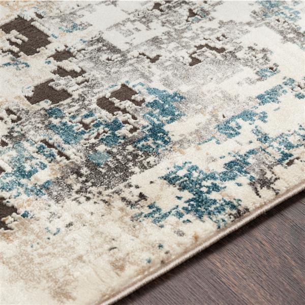 Surya Pune Modern Area Rug - 6-ft 7-in x 9-ft 6-in - Rectangular - Taupe