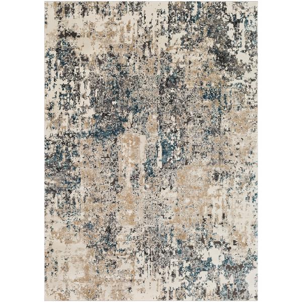 Surya Pune Modern Area Rug - 6-ft 7-in x 9-ft 6-in - Rectangular - Taupe