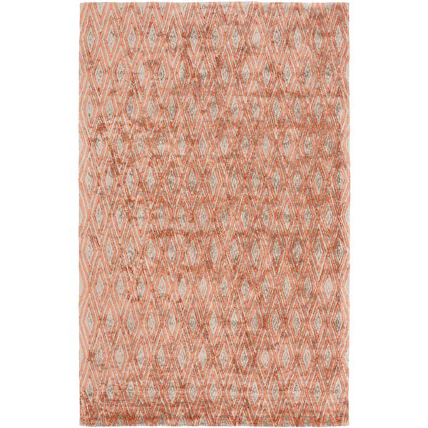 Surya Quartz Modern Area Rug 3 Ft X 5 Ft Rectangular Orange Qtz5010 35 Rona