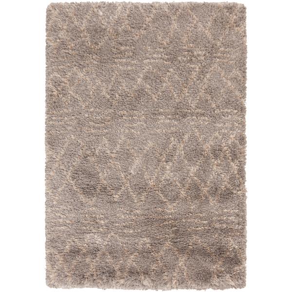 Surya Rhapsody Bohemian Area Rug - 6-ft 7-in x 9-ft - Rectangular - Taupe