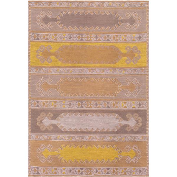 Surya Sajal Indoor/Outdoor Area Rug - 8-ft x 10-ft - Rectangular - Tan/Lime