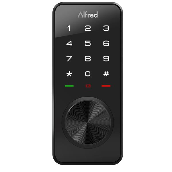 Alfred DB1 Series Smart Deadbolt with Key - Black DB1-A-BL | RONA