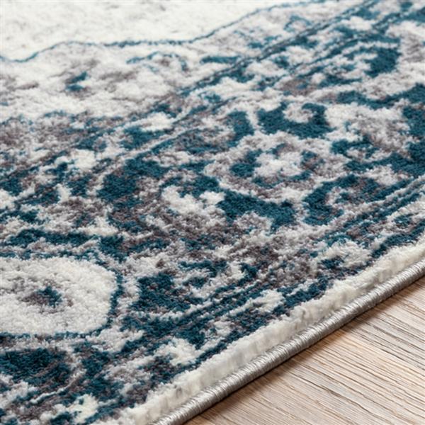 Surya Wanderlust Rectangular Traditional Area Rug - 7-ft 10-in x 10-ft 3-in - Aqua and Beige