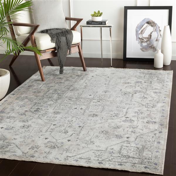 Surya Wonder Rectangular Transitional Area Rug - 7-ft 10-in x 10-ft 3-in - Grey