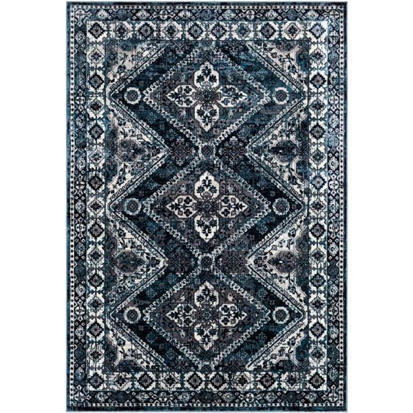 Surya Wanderlust Rectangular Transitional Area Rug - 9-ft 3-in x 12-ft 3-in - Navy