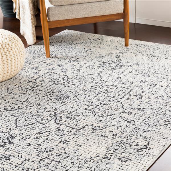 Surya Venezia Rectangular Transitional Area Rug - 9-ft 3-in x 12-ft 3-in - Grey
