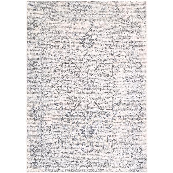 Surya Venezia Rectangular Transitional Area Rug - 9-ft 3-in x 12-ft 3-in - Grey