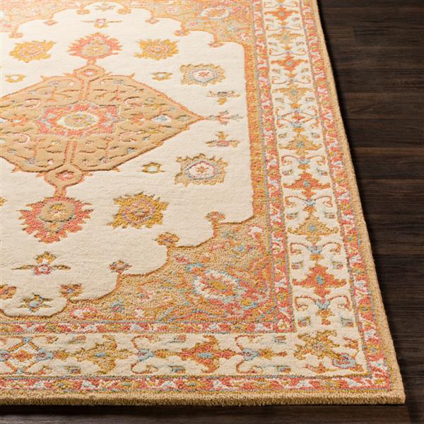 Surya Viva Rectangular Traditional Area Rug - 8-ft x 10-ft - Cream