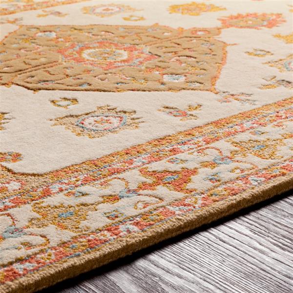 Surya Viva Rectangular Traditional Area Rug - 8-ft x 10-ft - Cream