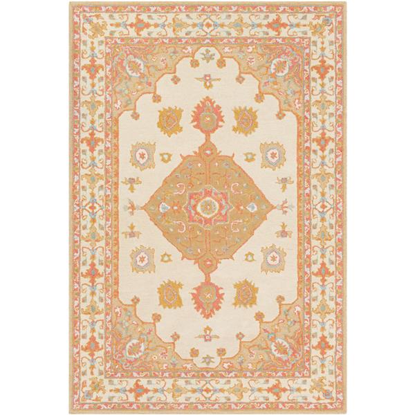 Surya Viva Rectangular Traditional Area Rug - 8-ft x 10-ft - Cream