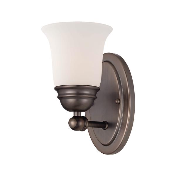 Thomas Lighting Bella Wall Sconce - 1-Light - 4.5-in x 13.75-in - Oiled Bronze