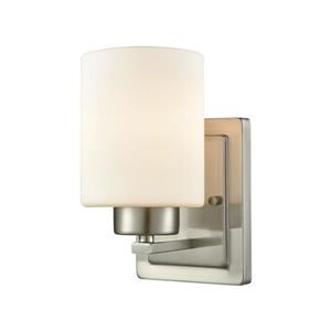 Thomas Lighting Summit Place Wall Sconce - 1-Light - 5-in x 11-in - Brushed Nickel
