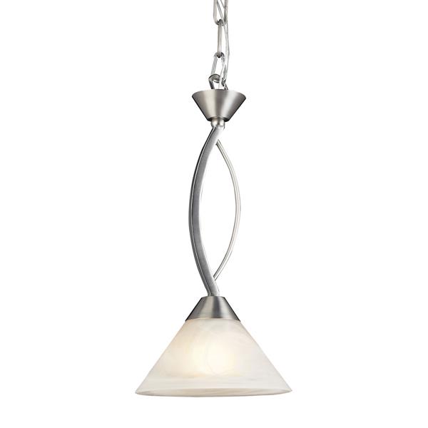 ELK Lighting Elysburg Mini Pendant Light - 1-Light - Satin Nickel