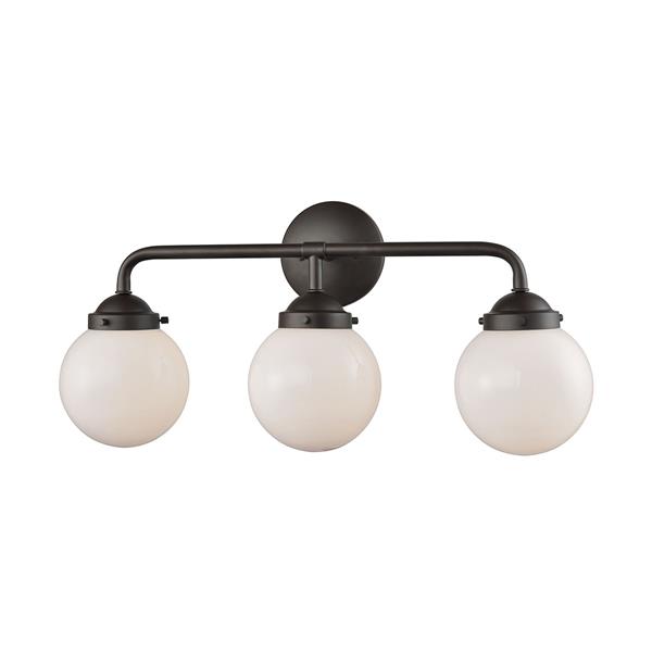 Thomas Lighting Beckett Bathroom Vanity Light - 3-Light - 25.5-in - Oil Rubbed Bronze