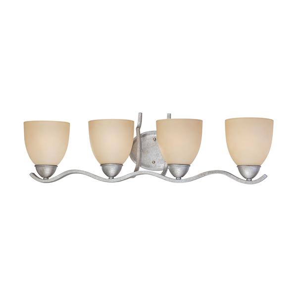 Thomas Lighting Triton Bathroom Vanity Light - 4-Light - 30.25-in - Moonlight Silver