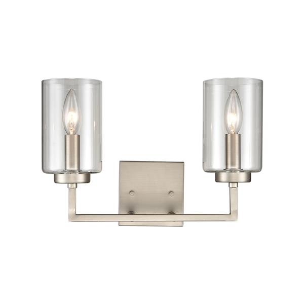 Thomas Lighting West End Wall Sconce - 2-Light - 14.5-in x 10-in - Brushed Nickel