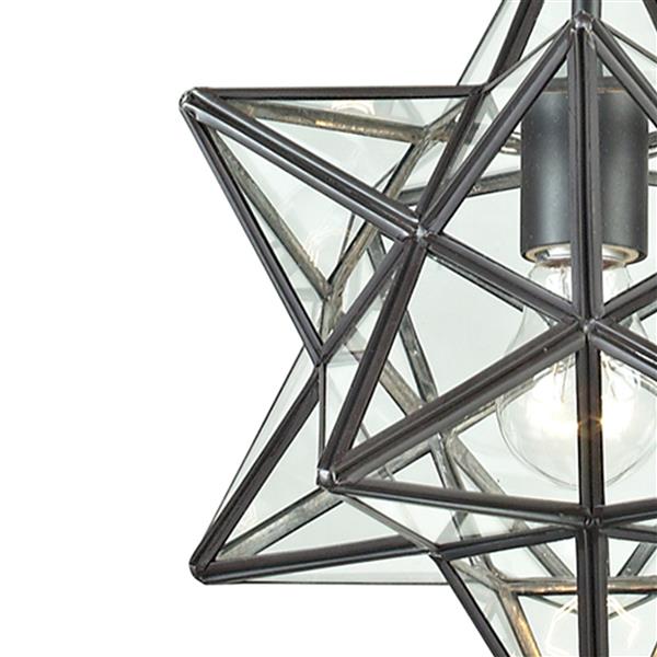 ELK Home Star Mini Pendant Light - 1-Light - 9-in - Oiled Bronze