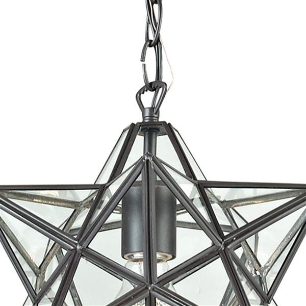 ELK Home Star Mini Pendant Light - 1-Light - 9-in - Oiled Bronze