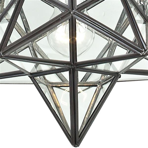 ELK Home Star Mini Pendant Light - 1-Light - 9-in - Oiled Bronze