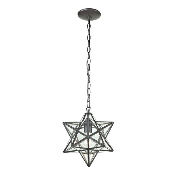 ELK Home Star Mini Pendant Light - 1-Light - 9-in - Oiled Bronze