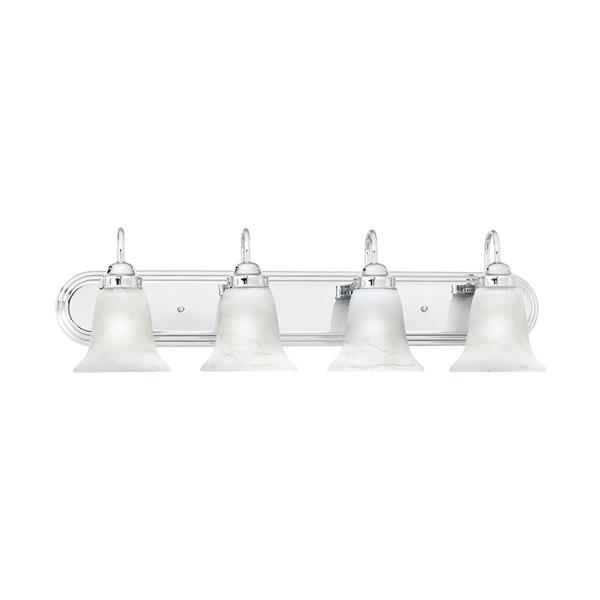 Thomas Lighting Homestead Bathroom Vanity Light - 4-Light - 9-in - Chrome