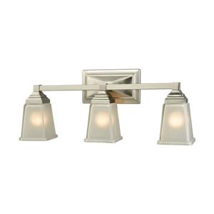 Thomas Lighting Sinclair Bathroom Vanity Light - 3-Light - 23-in - Brushed Nickel