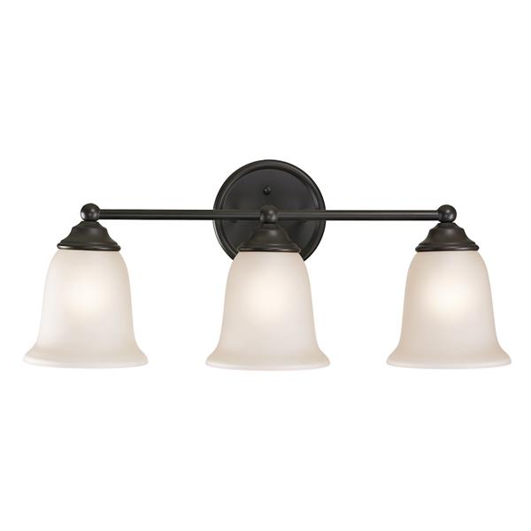 Rubbed bronze deals vanity light