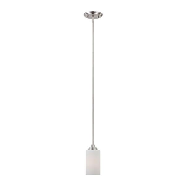 Thomas Lighting Pittman Pendant Light - 1-Light - Brushed Nickel