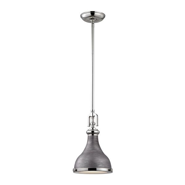 ELK Lighting Rutherford Mini Pendant Light - 1-Light - Polished Nickel ...