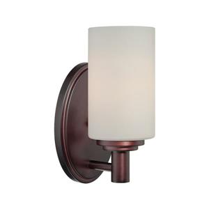 Thomas Lighting Pittman Wall Sconce - 1-Light - 4.5-in x 7-in - Sienna Bronze